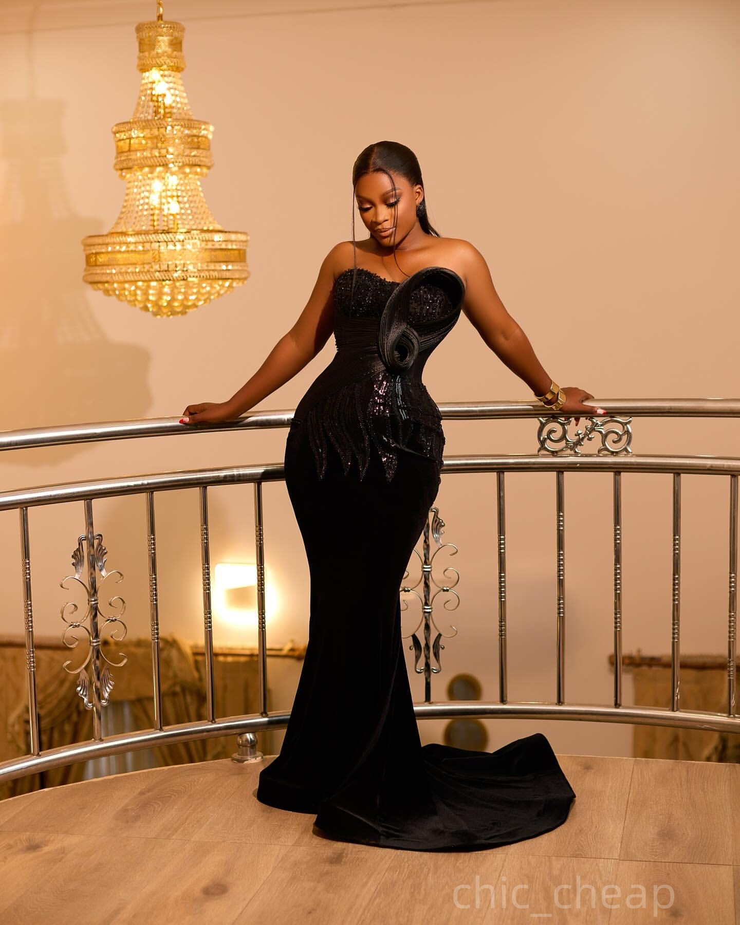 Black Mermaid Prom Dresses 2025 Lace Beaded Satin Sweetheart Evening Formal Party Second Birthday Engagement Gowns Plus Size Dress For Special Occasio