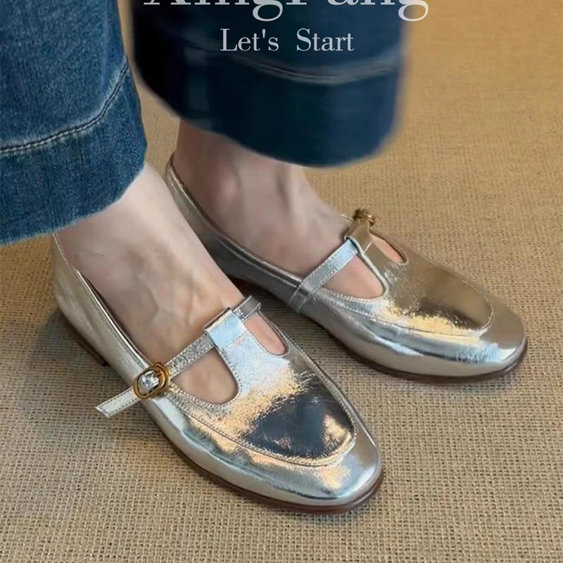 Womens Flats Loafers Shoes Casual Sneakers Shallow Mary Jane Summer Sandals Walking Leather Zapatillas De Mujer 250526