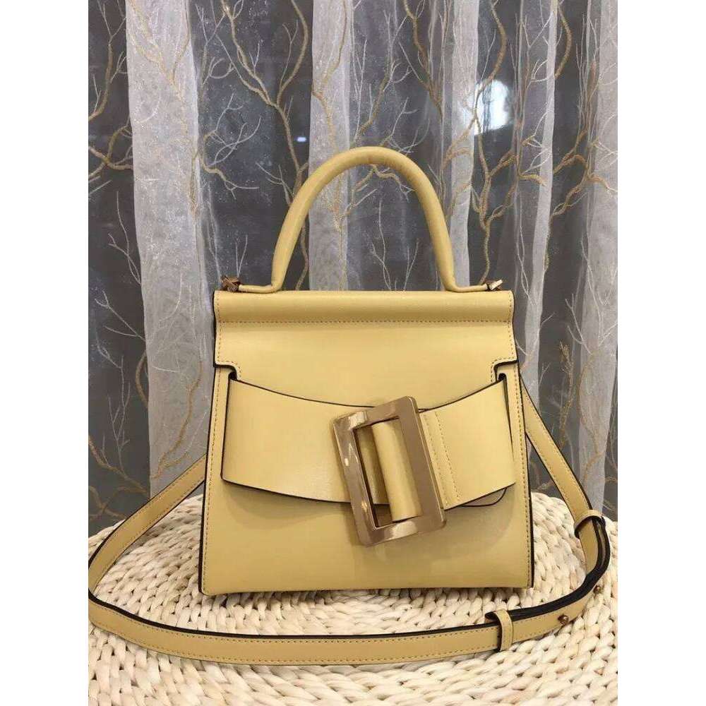 Office Ladies Fashion Tote Elegant Genuine Flap Bag Solid Color Vintage Cow Leather Handbag Women Single Shoulder Bags
