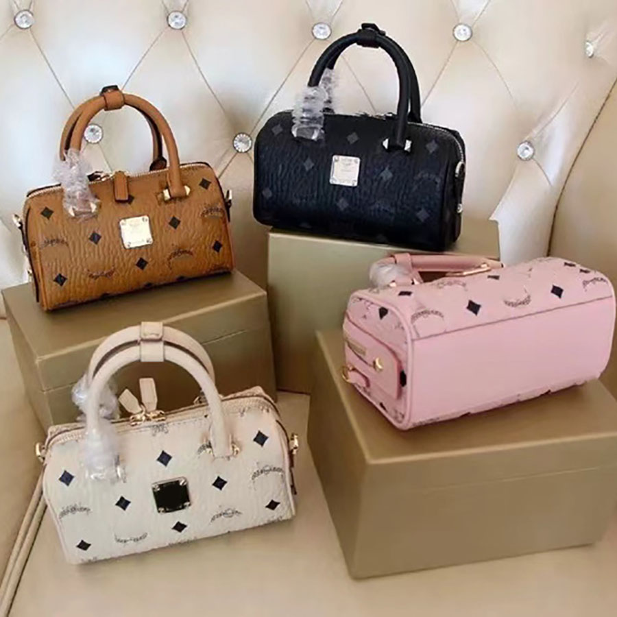 Designer Bags 2025 New Classic Printing Crossbody Fashion Mini Boston Bag Single Shoulder Satchel Women's Bag Hundred Handbag Pillow Bag