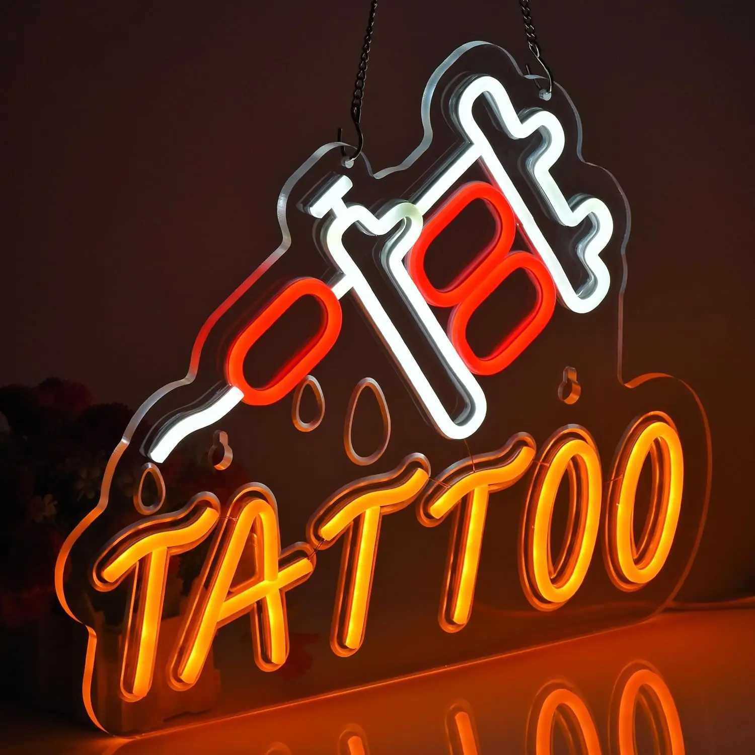 Tattoo LED Neon Sign USB Powered Dimmable Neon Light For Wall Decor Bedroom Shop Beauty Salon Decor Birthday Handmade Art Gift W250526