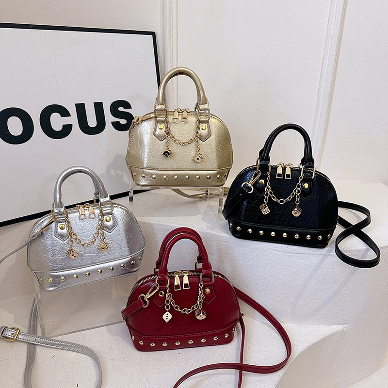 for Women Niche Design 2025 New Light Luxury Exquisite Handbag with Rivets Single Shoulder Crossbody Bag