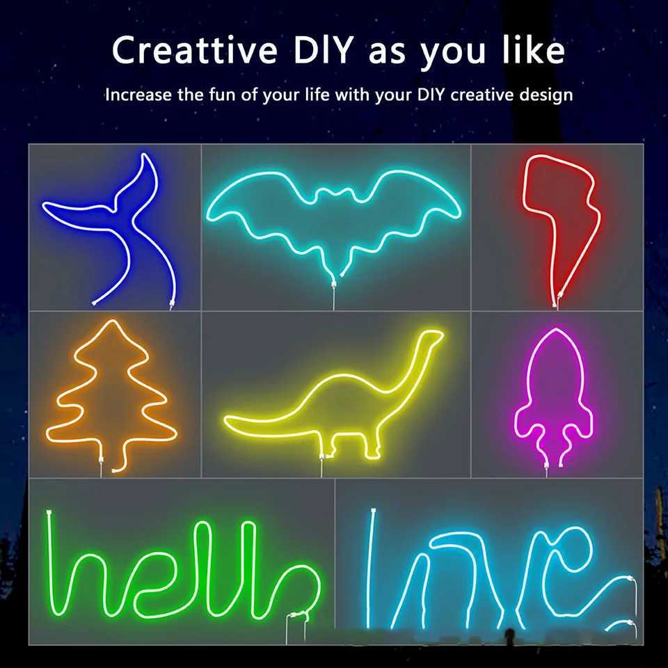 5V RGB neon strip LED flexible silicone waterproof neon control mini 3 key remote control suitable for indoor and outdoor W250526