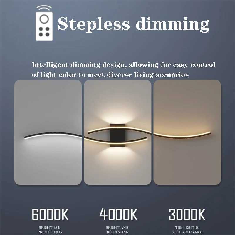 LED Rechargeable Wall Lamp No Punching No Wiring For Bedside Living Room Sofa Background Wall Stairway Decorative Wall LightsXJ250526