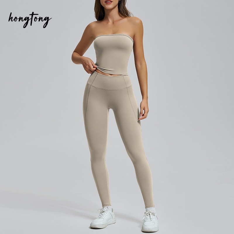 workout sets woman elastic skinny sleeveless fitness yoga set gym clothes outdoor running breathable moisture wicking quick dry versatile active wear 