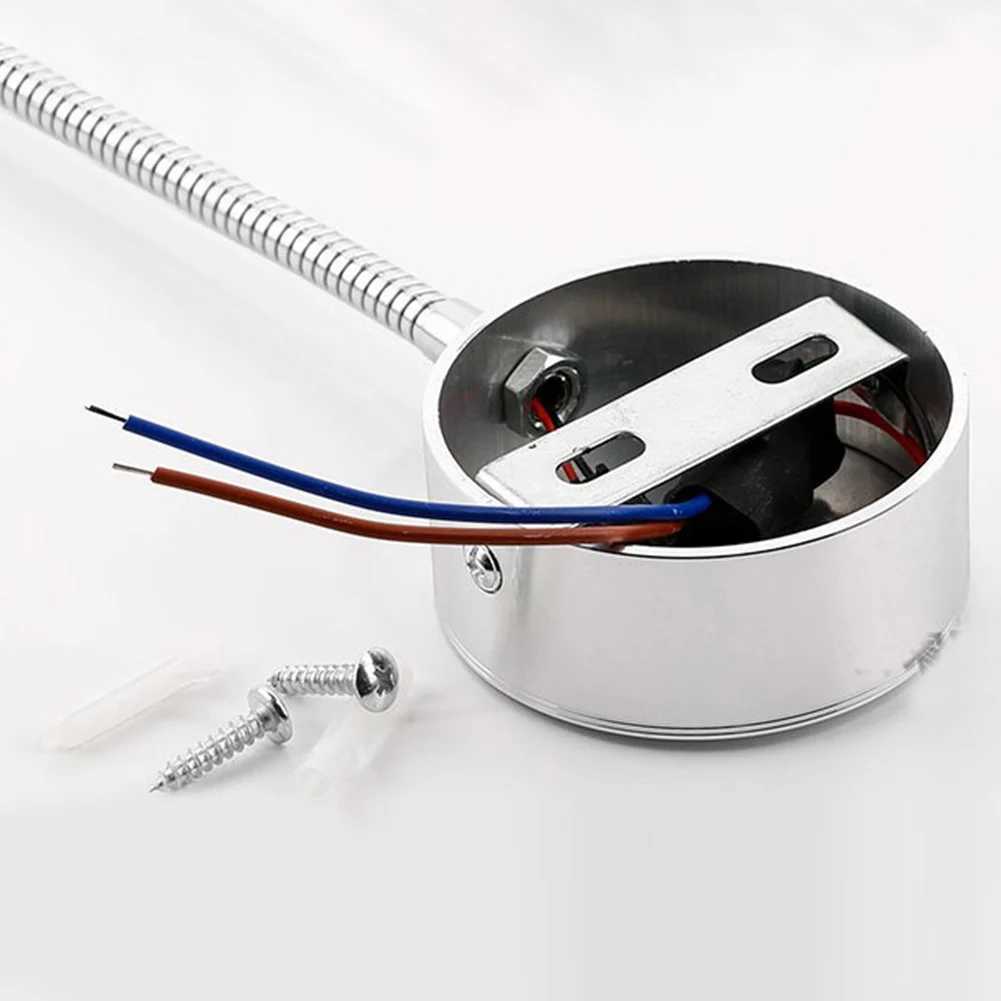 Flexible Gooseneck Tube Led Wall Light 360 Degree Rotation Sconce Lamp Indoor Lighting for Bedroom Reading BathroomXJ250526