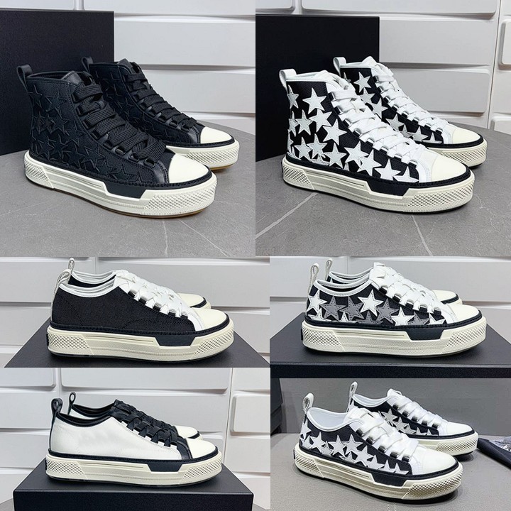 Designer Shoes STARS COURT Sneakers Ma Court Hi Sneaker Men Women SKEL sneakers Rivet leather Canvas Shoes High top shoes