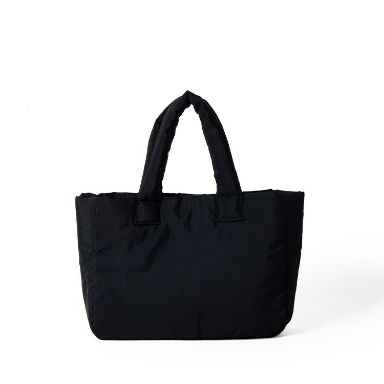 New Autumn And Winter Japanese And Korean Niche Ins Lightweight Nylon Cotton Handbag For Women Simple Casual Large Capacity Tote Bag