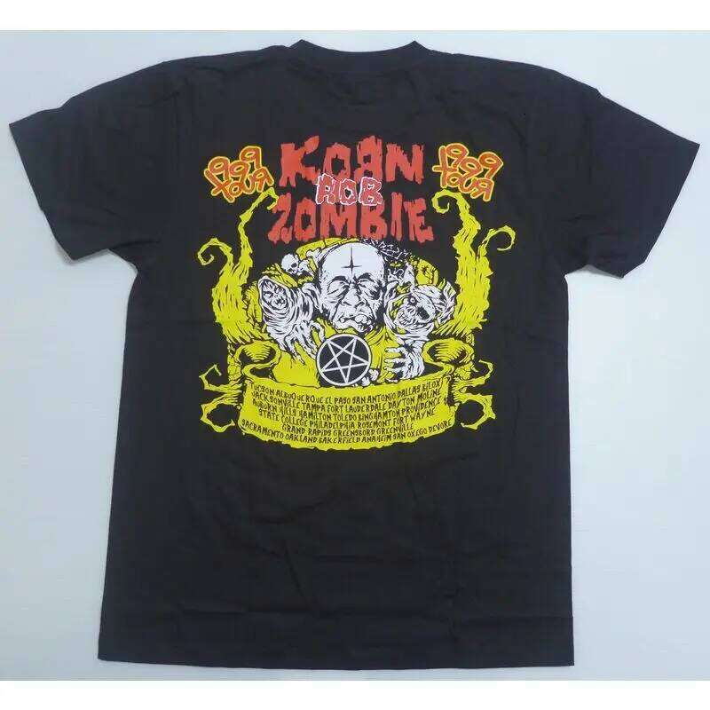 KORN Cohen Rob Zombie Metal T Shirt Thai Band SHIRT Men s Street Trend Vintage Short Sleeve