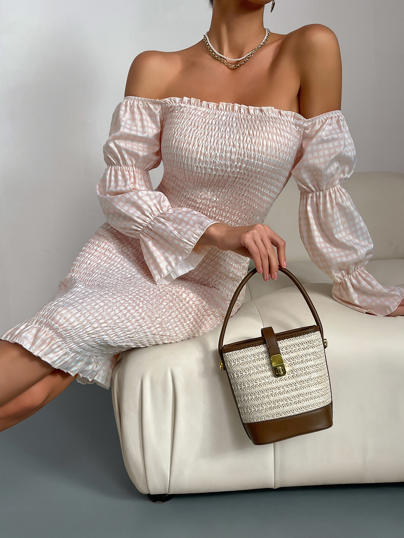 Elegant 2025 Party Dress Summer New Womens Sexy One Shoulder Long Sleeve Slim Pencil Skirt