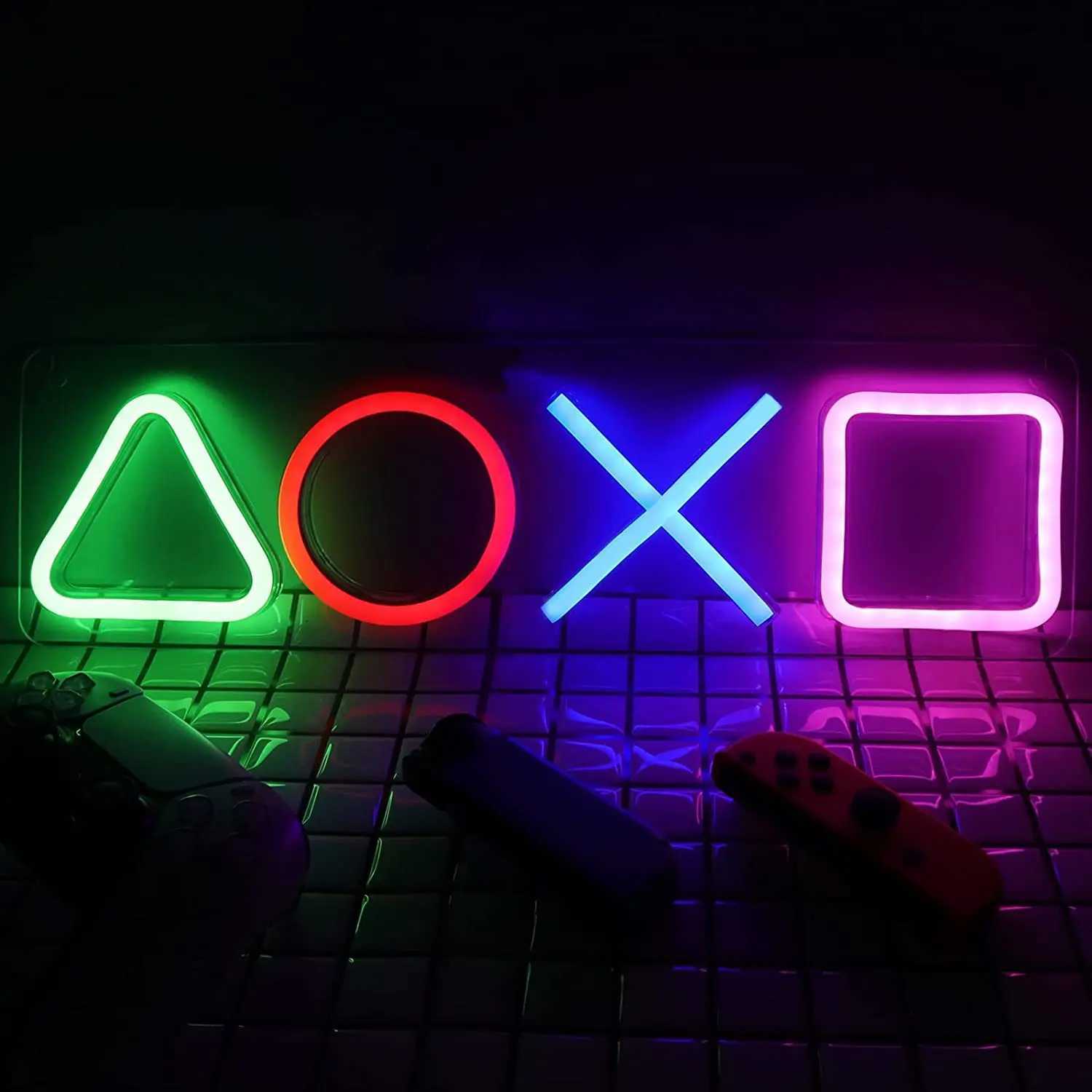 Neon Sign Custom Game Icon Light for Wall Hanging Atmosphere Playstation Lamp LED Colorful Lighting Room Bar Club Player Decor W250526