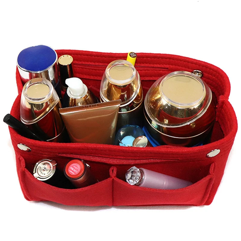 Multifunction Insert Makeup Bag Women Travel Inner Purse Cosmetic Bags For Ladies Portable Storage Organizer Tote 250526