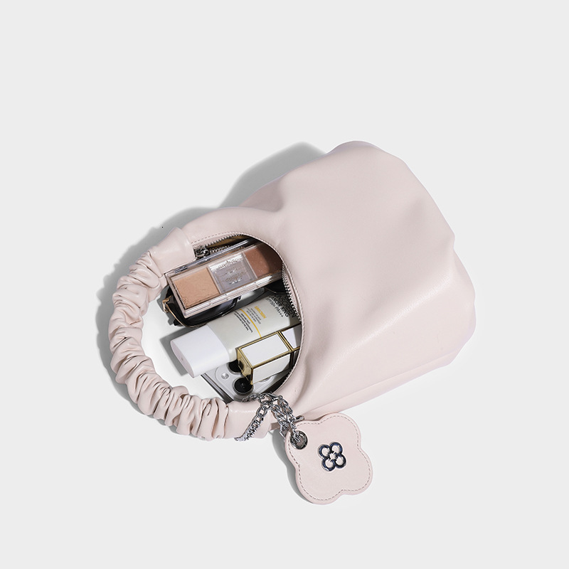 High-end Niche for Women Fashion 2025 New Single Shoulder Crossbody Summer Women's Handheld Pleated Dumpling Bag