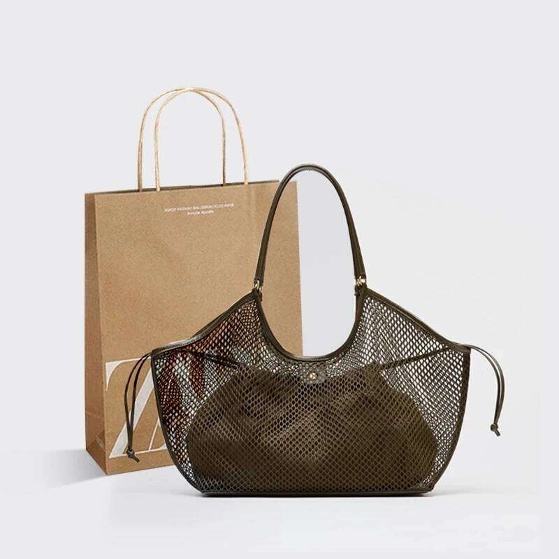 Women's handbag designer mesh shopping bag new designer PU handbag, spacious handbag, large capacity women's travel luggage bag