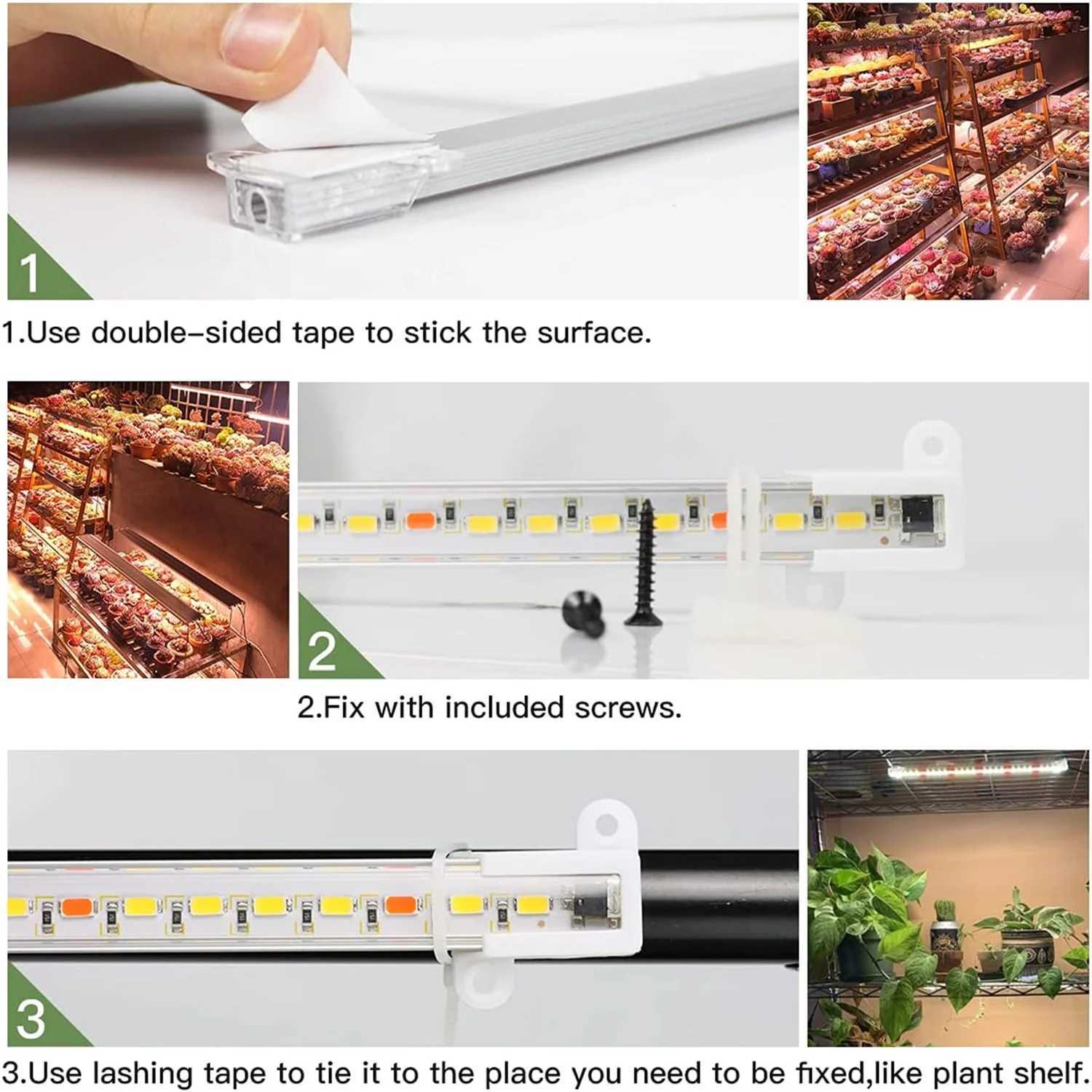 USB 5V LED Grow Light Timed Adjustment 4/8/12 Hours Dimmable Full Spectrum Indoor Hydroponics LED Lamp Growth LightingXJ250526