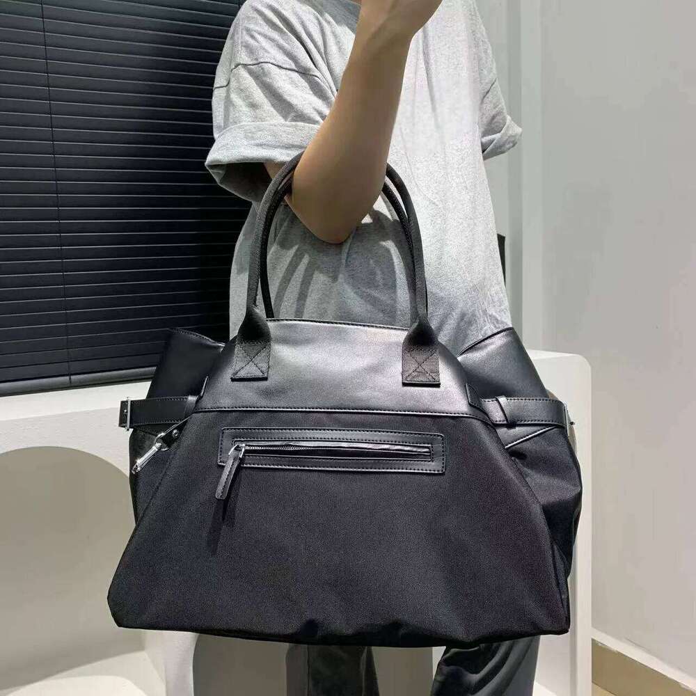 Women's Bags Designer Nylon Splicing PU Large Capacity Commuting Bag, Fashionable Briefcase Handbag, Travel Bag