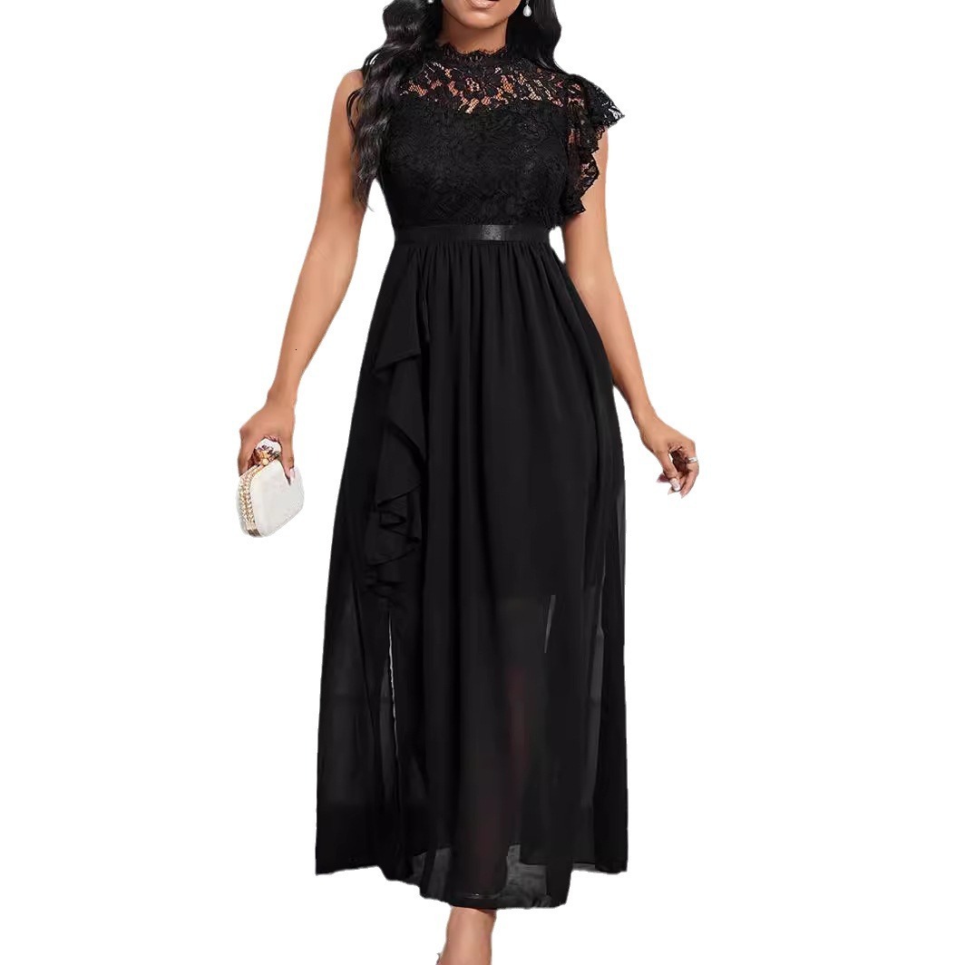 Specializing in niche design style elegant and solid color dress for women