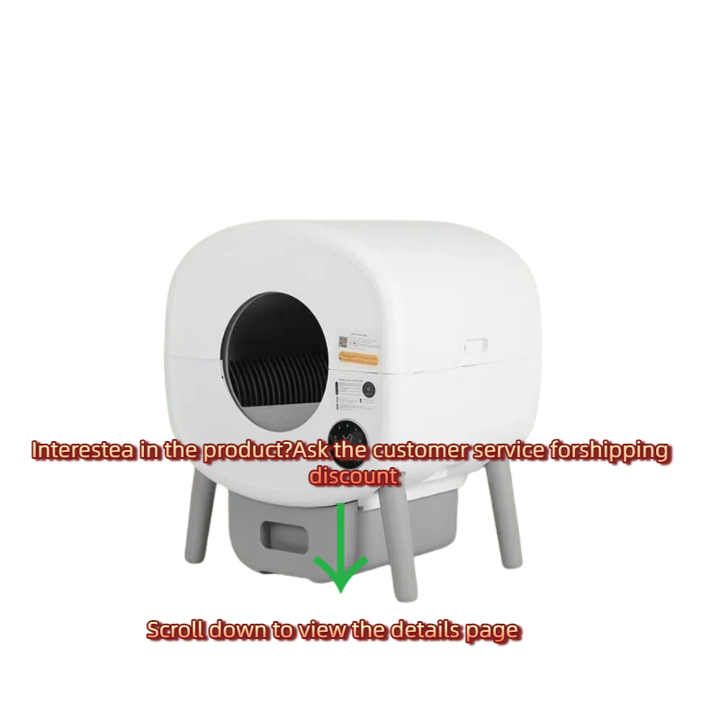 Intelligent Auto Clean-Up Cat Sand Bin Featuring Phone Controlled Cleaning & Interactive Panel