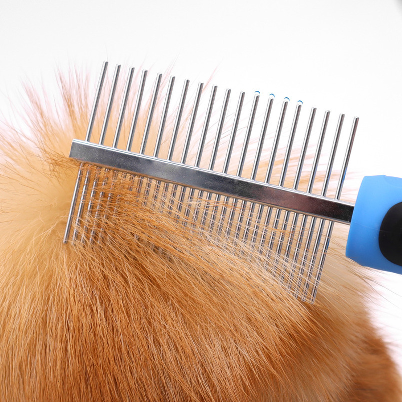 Pet Fine Tooth Rake Dog Hair Magic Grooming Tool Supplies Cat Comb