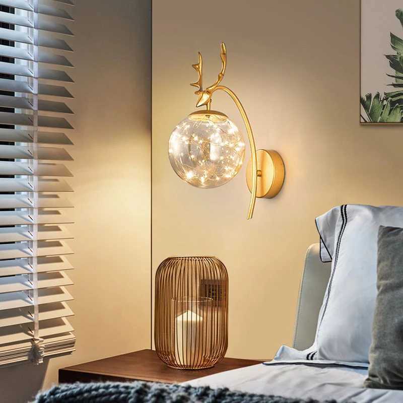 Modern LED Glass Starry Wall Light Lamp Fixture Lustre Bedroom Study Living Room Decor Home Appliance Lights AC85-260VXJ250526