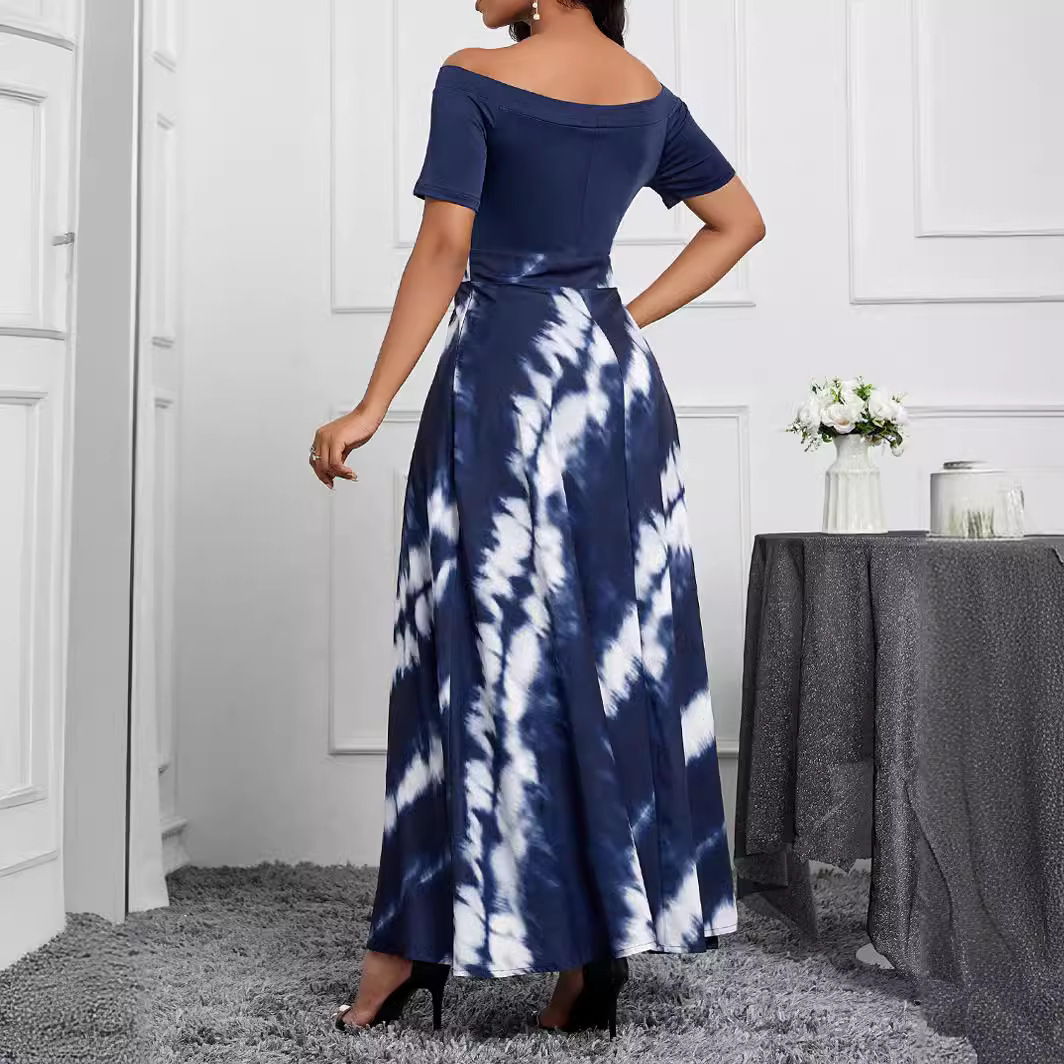 Small niche style design sense spring and summer new elegant one shoulder womens dress