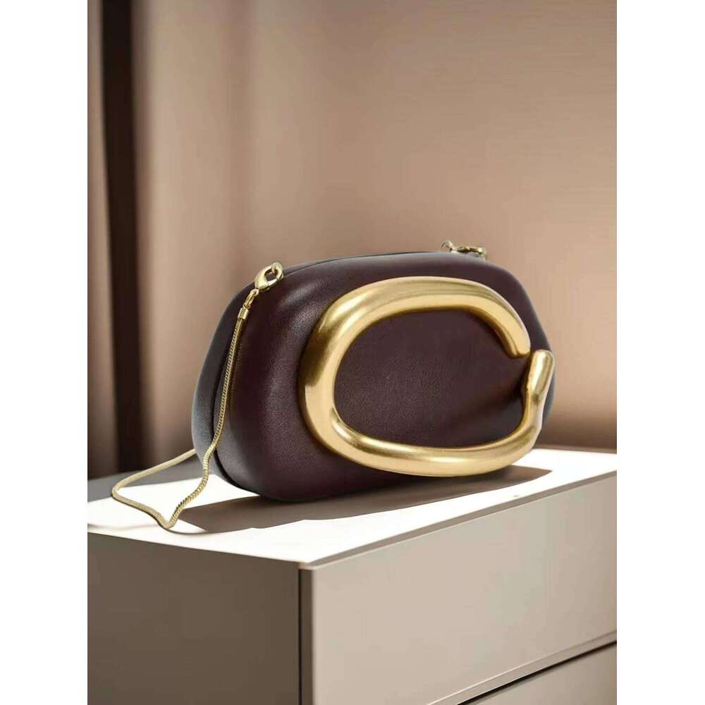 Women's Bags Designer Classic Round Box Clutch Dinner Mini Bag Vintage Metal Handle Chain Single Shoulder