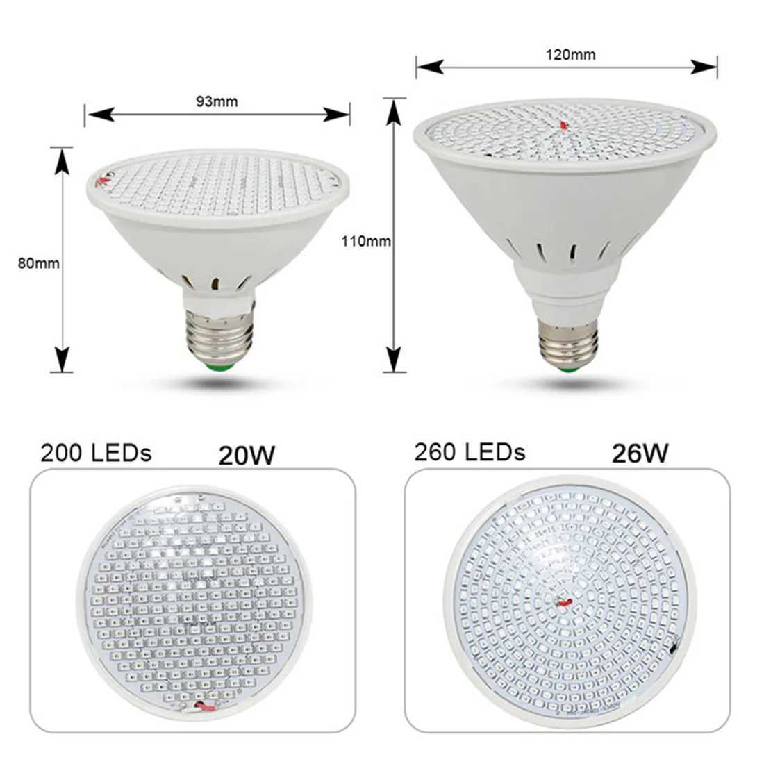 Black Clip Plant Growing Lamp Full Spectrum Gooseneck Grow Lamp with 1-Head 2-Head Clip-on Lamp for Seedlings Succulents ReadingXJ250526