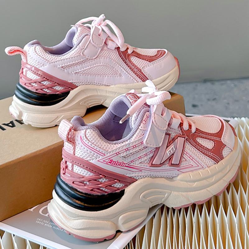 New Kids Shoes Boy Girl Casual Shoe Children Sneaker Soft Bottom Breathable Boys Girls Kids Sports Student Running Sports Shoe Sizes US9C-US4Y 000772