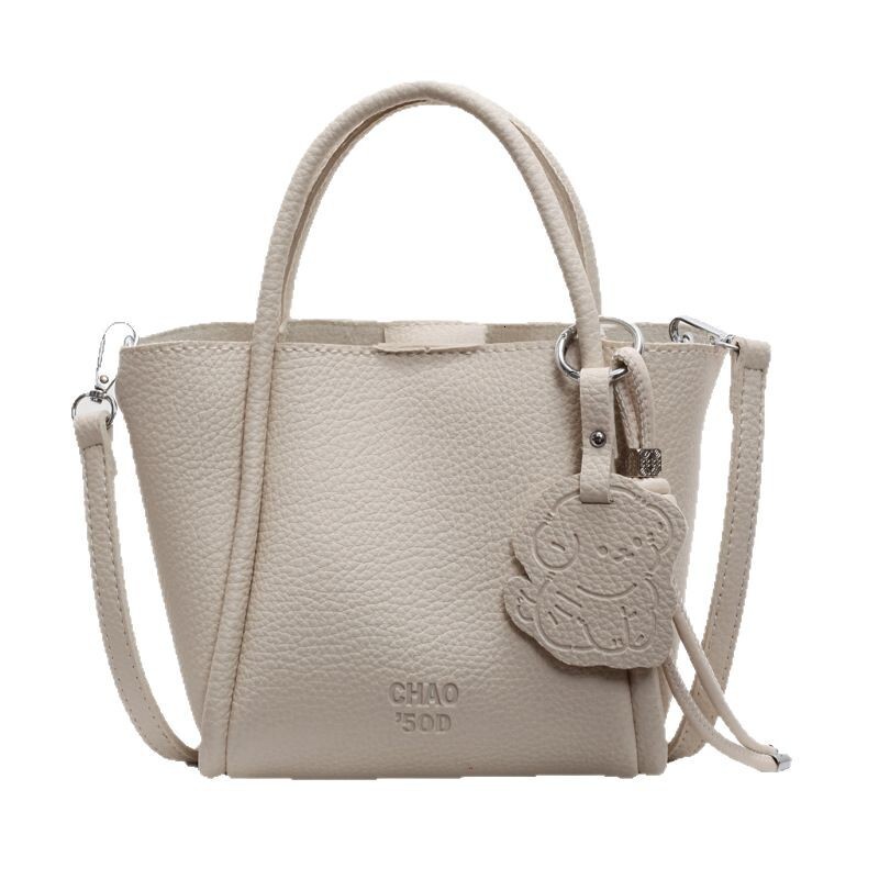 New Korean Style Handheld Basket for Women, Niche Versatile Soft Leather Crossbody Bag, Daily Commuter Simple Shoulder Bag