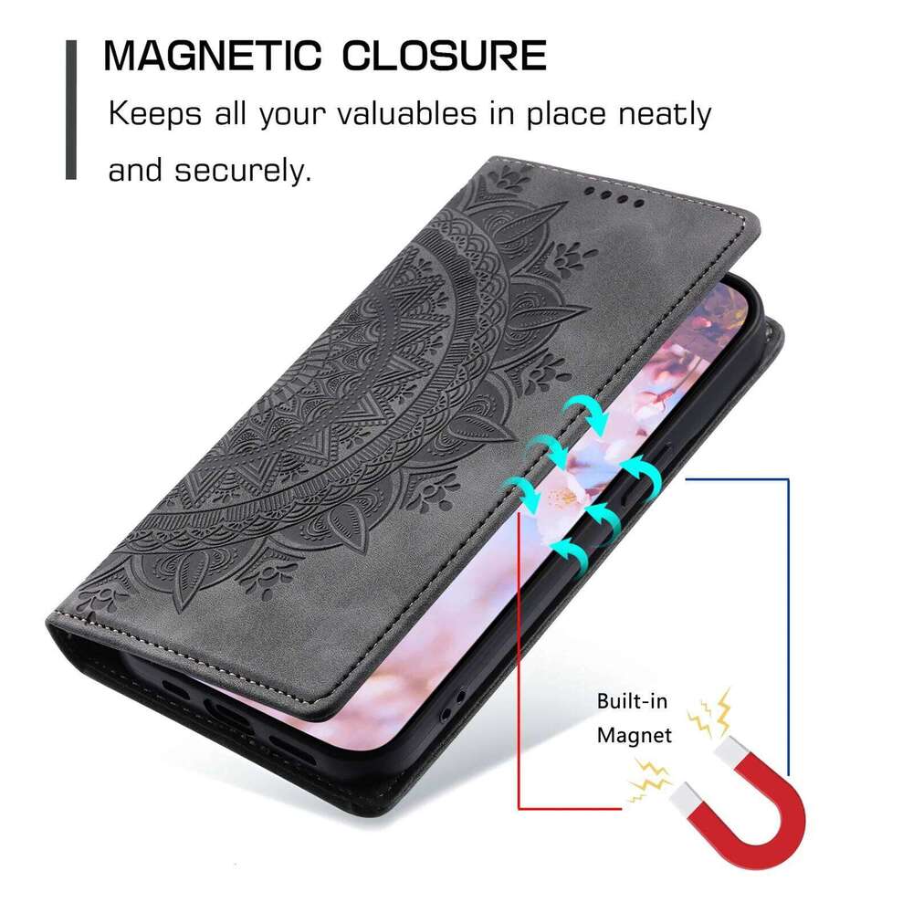 Magnetic Flip Leather Case For Samsung Galaxy S25 S24 Ultra S23 FE S22 S21 S20 S10 S9 Plus Note 20 Wallet Card Phone Cover Coque
