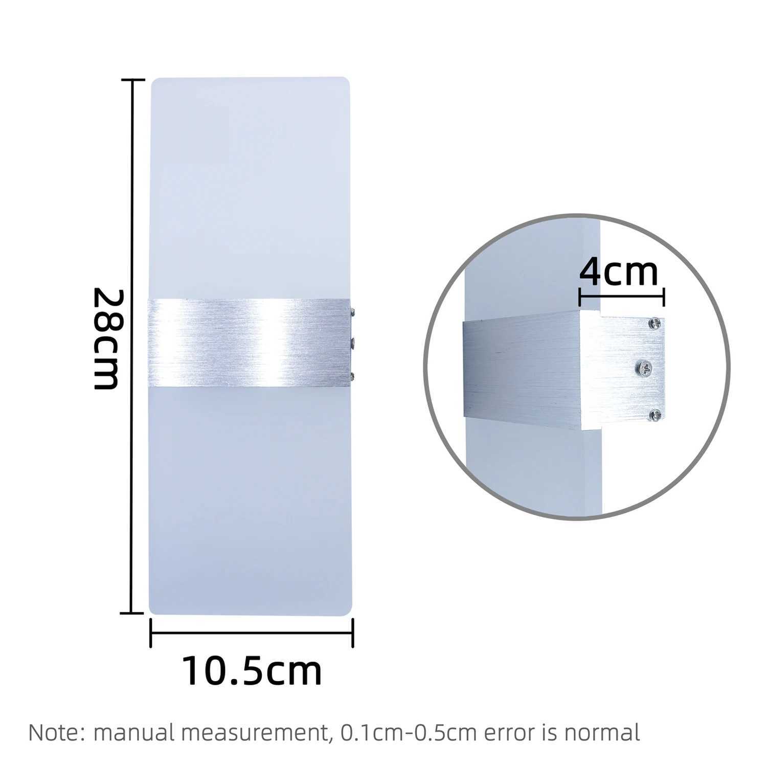 Modern minimalist wall lamp indoor LED wall light aluminum acrylic hardwire bedroom living room corridor staircase SconcesXJ250526