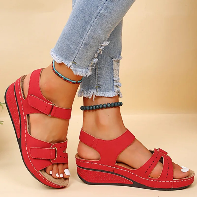 Fashion Women Sandals Shoes Wedge Walking Womens Breathable Comfortable Footwear Female 250526