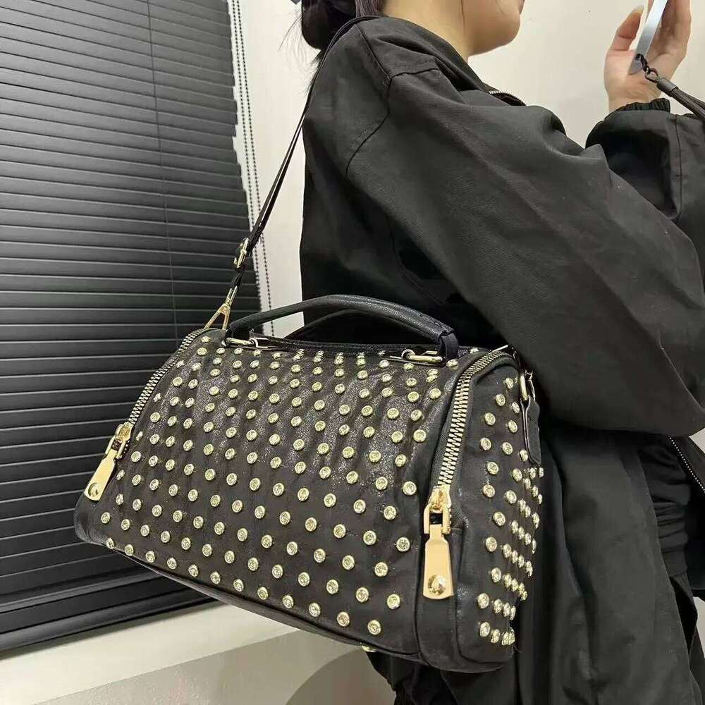 Women's Bags Designer Ladies' Fashionable And Elegant Dia Jewelry Handbag, Large Capacity Retro Multi Zipper Personalized Shoulder Bag