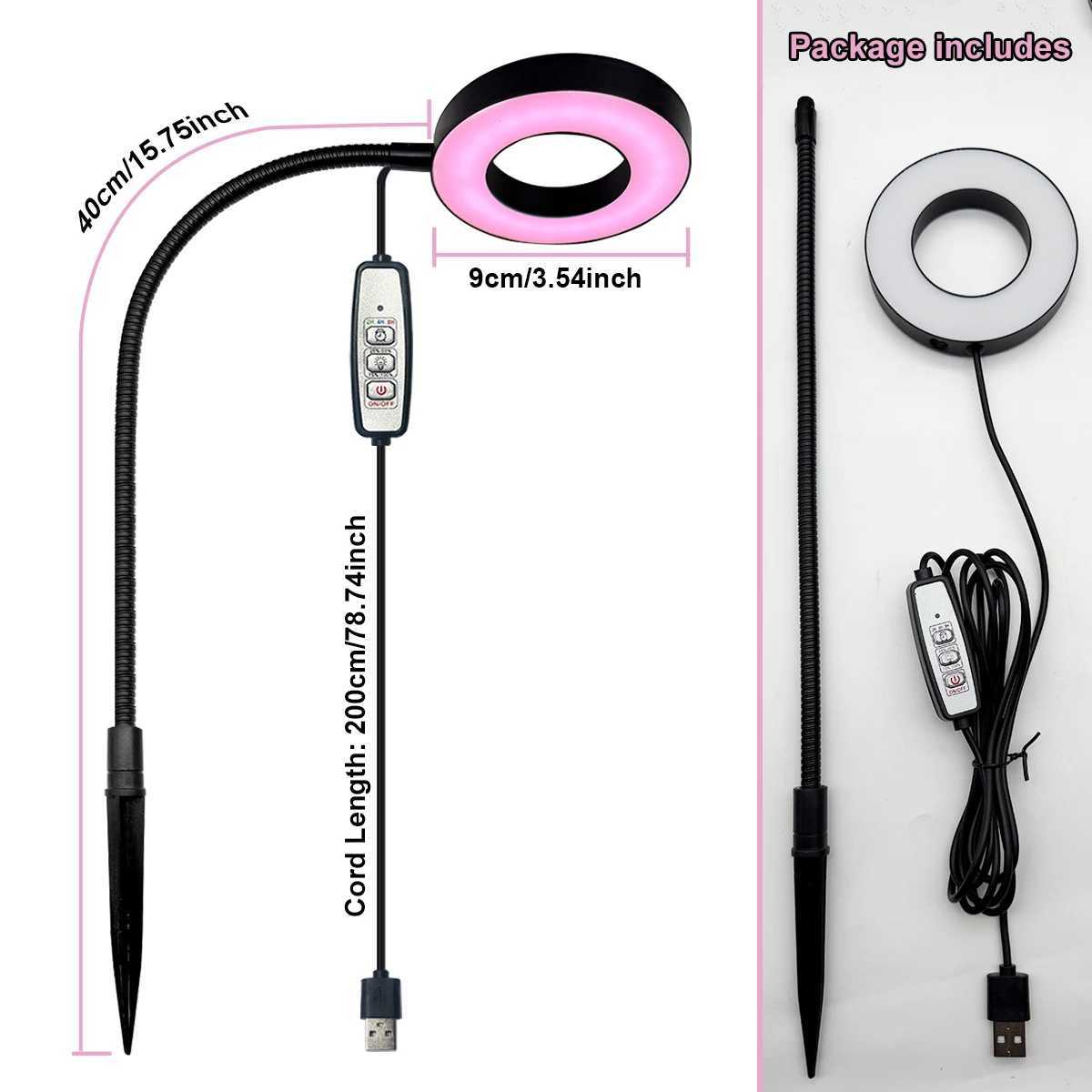 Ground Insert Hose Plant Growth Light LED Fill Light Timing USB 5V Indoor Pot Light Full SpectrumXJ250526