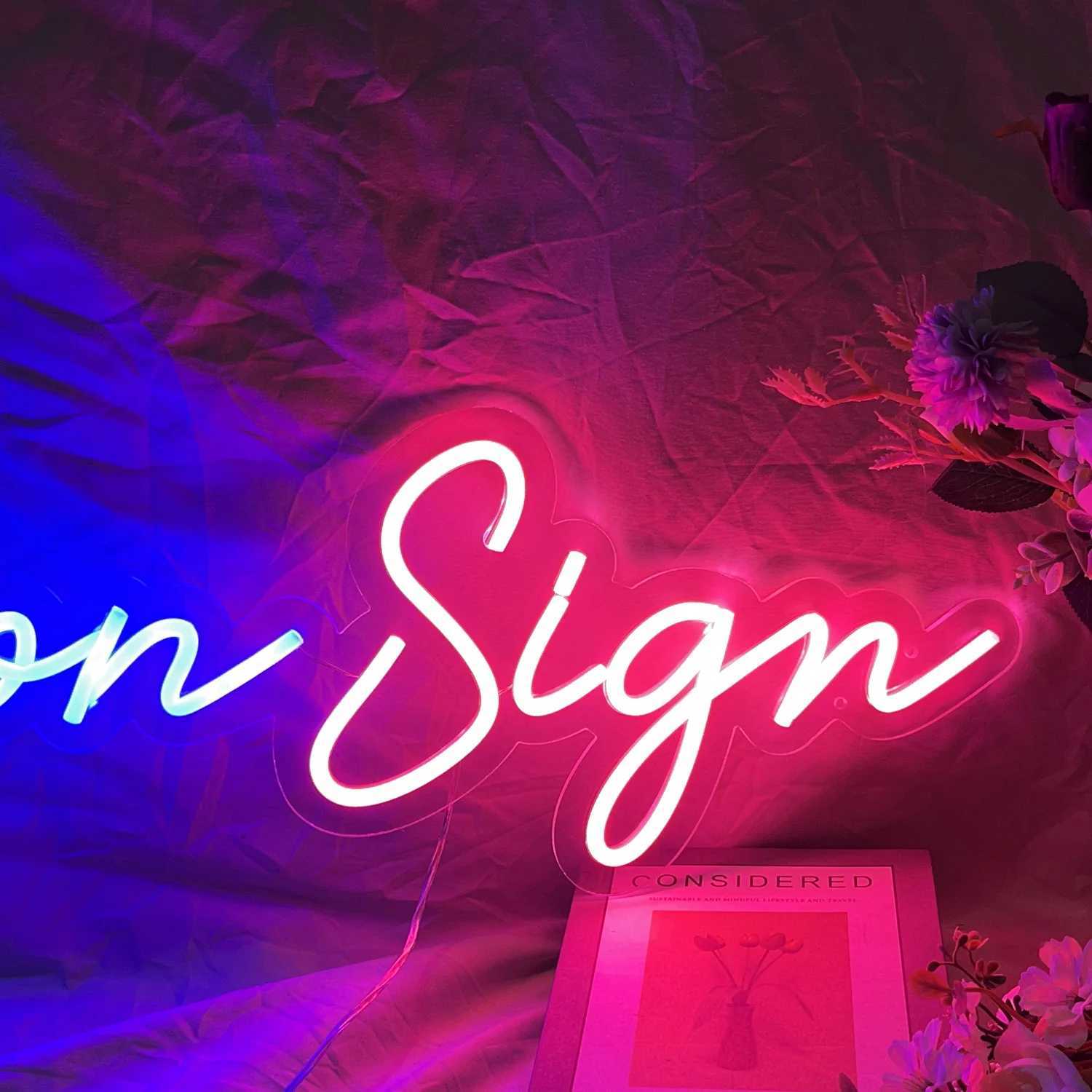 Custom Name Neon Sign Wedding Decoration Neon Wall Decor LED Light Letters Kid Room Bedroom Night Light Personalized for Her W250526