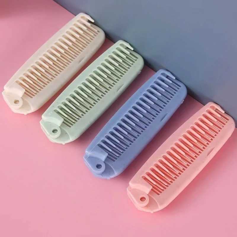 Portable Travel Foldable Hair Comb Brush 4 Colors Massage Hair sComb Beard Comb Hair Styling Tool Hairdressing Styling Tools New R250526