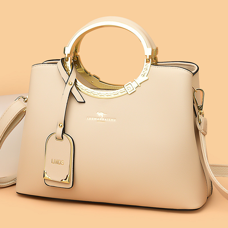 Free Shipping Designer Women's Bag Trendy New Style Versatile Large Capacity Handbag Fashionable Middle-aged Shoulder Bag Crossbody Mother Bag