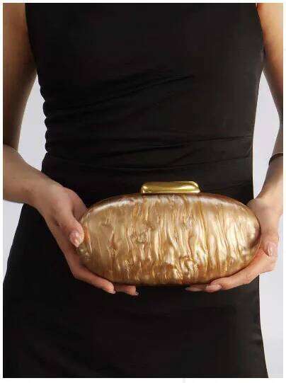 brown 2025 New stone-textured imitation Irregular Women Handbag Fashion Evening Bag Wedding Party Clutch Shoulder bag