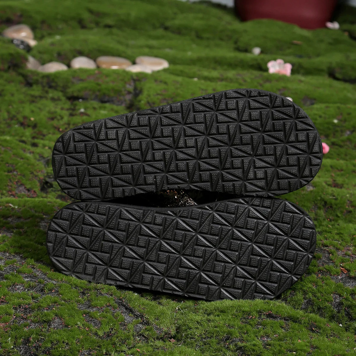 Fashion Trend Women Summer Platform Sandals Bling Style Slip-on Shoes Soft EVA Light Weight Girls Student Street Beach Sandalias 250519