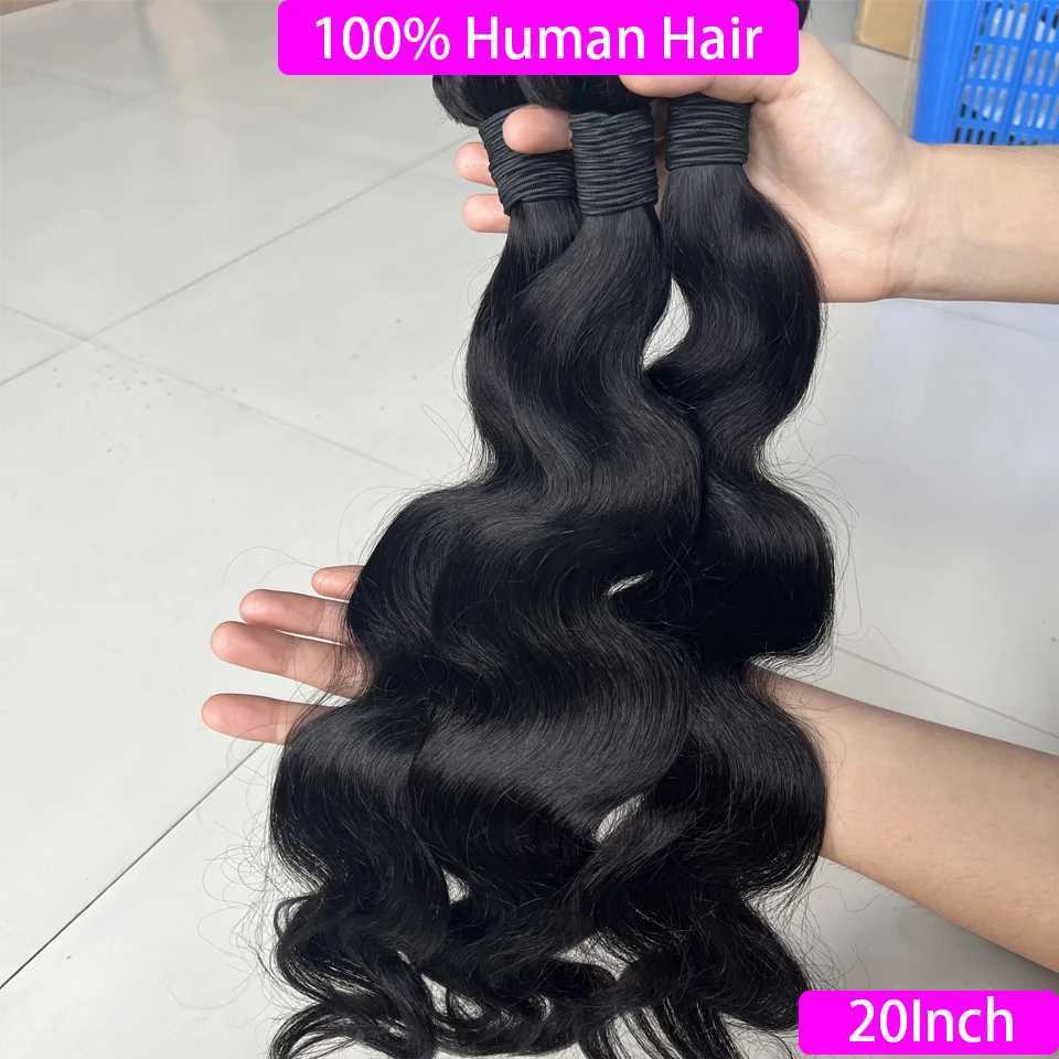 8-40 Inch Body Wave Human Hair Bundles 28 30 Inch 100% Raw Hair 15A Top Quality Best Cheap Human Hair Extensions Double Weft S25526