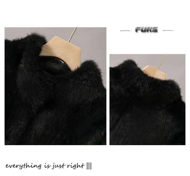 2024 Natural Rabbit Fur Coat Women Winter Jacket Real leather and fur promotion clothing Female On Offer