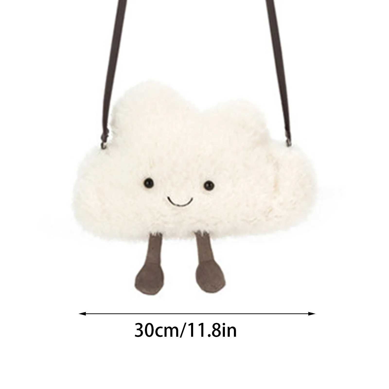 Replica Cartoon Coffee Cloud Pig Bag Pendant Plush Toy Keychain Dolls Accompanying Cups Crossbody Bags Plush Soft Bags XJ250524