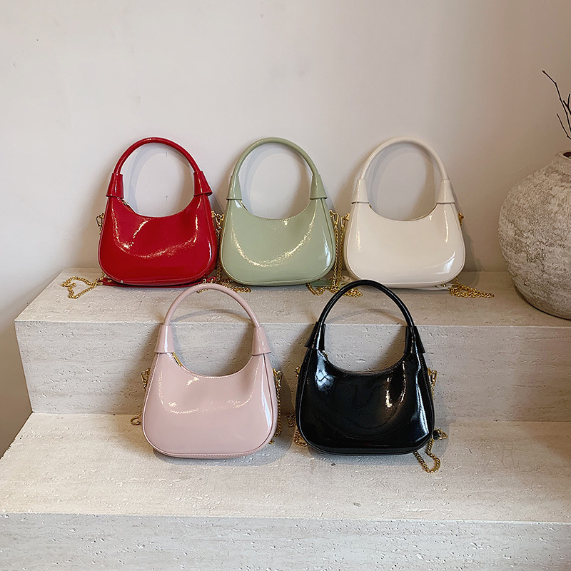 2025 New Oil Wax Leather Handbag for Women, Niche Light Luxury Underarm Bag, High-end Versatile Simple Shoulder Bag