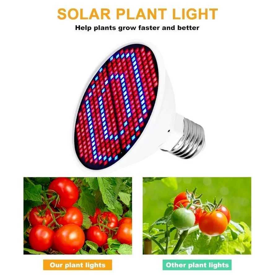 E27 2835 Beads Plant Growth Lamp Cup 220V 110V Red and Blue Full Spectrum Indoor Planting Multi-specification Lamp Beads 300LEDsXJ250526