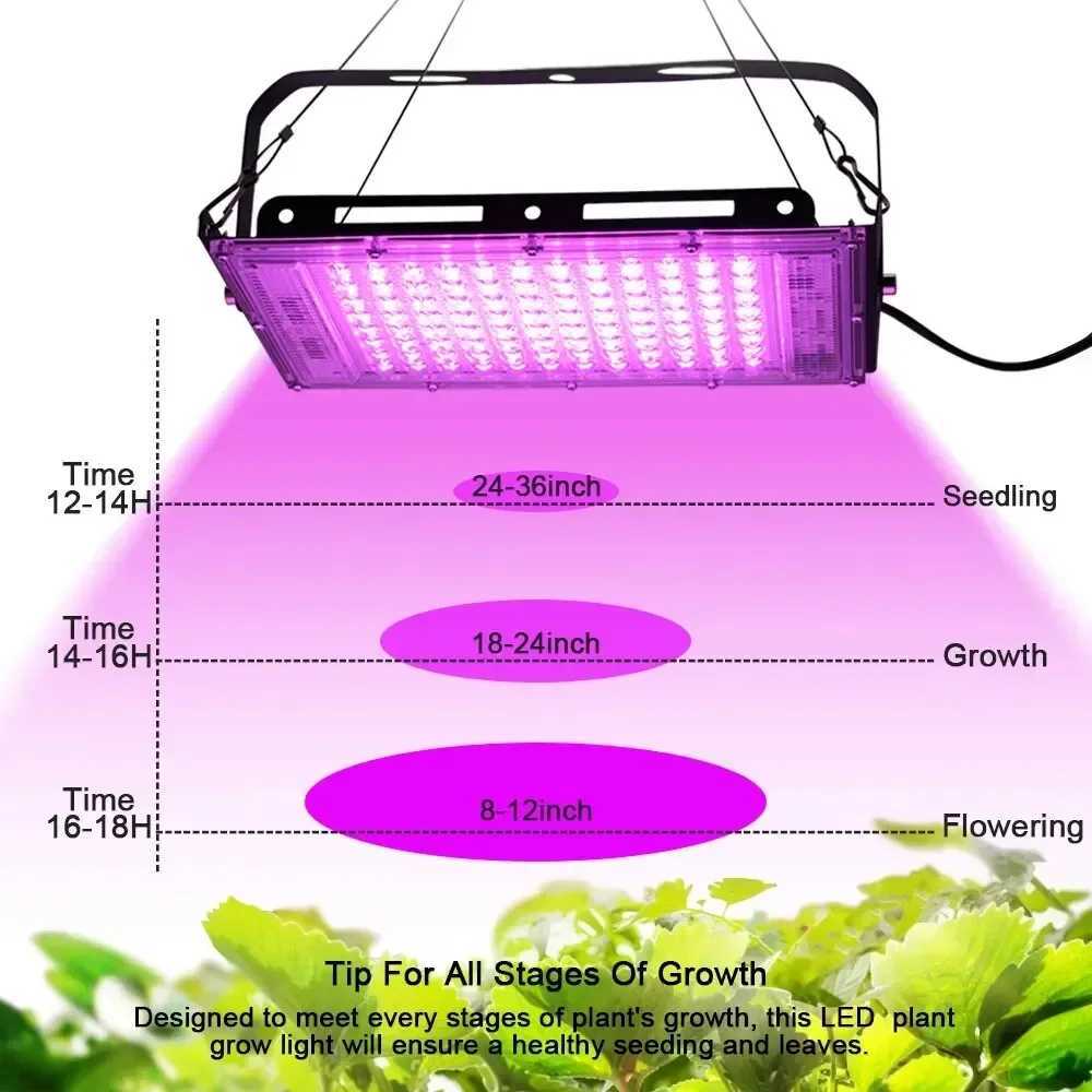 Phyto Lamp 50W 100W 300W Phytolamp For Plants Full Spectrum Led Cultivation Plant Grower Indoor Culture Led Grow Lamp Uv LampXJ250526