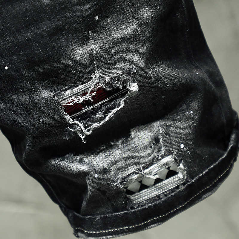 New Fashion Mens Open Front Short Jeans Brand Clothing Bermuda Summer Cotton Shorts Breathable Denim Street Clothing Mens ClothingT250324