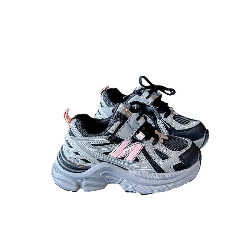 Kids Sports Shoes Boys Girls Casual Running Sport Shoes Pink Black Grey Sneakers Toddler Youth School Children Shoes kidszworld Trainers Size 26 - 36 