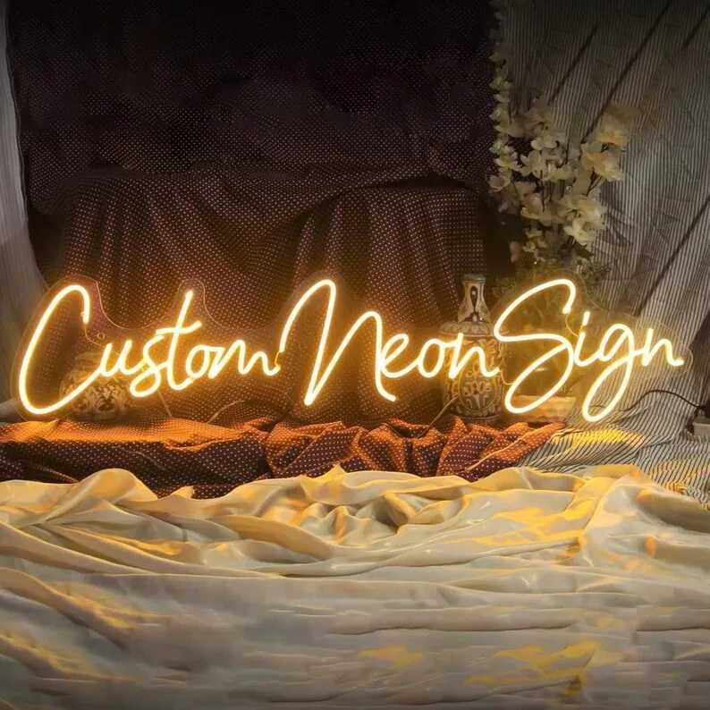 Custom Neon LED Kids Name Neon Lights Aesthetic Room Decoration Bedroom Neon LED Sign Letters Personalized Gifts Wedding Supplies W250526