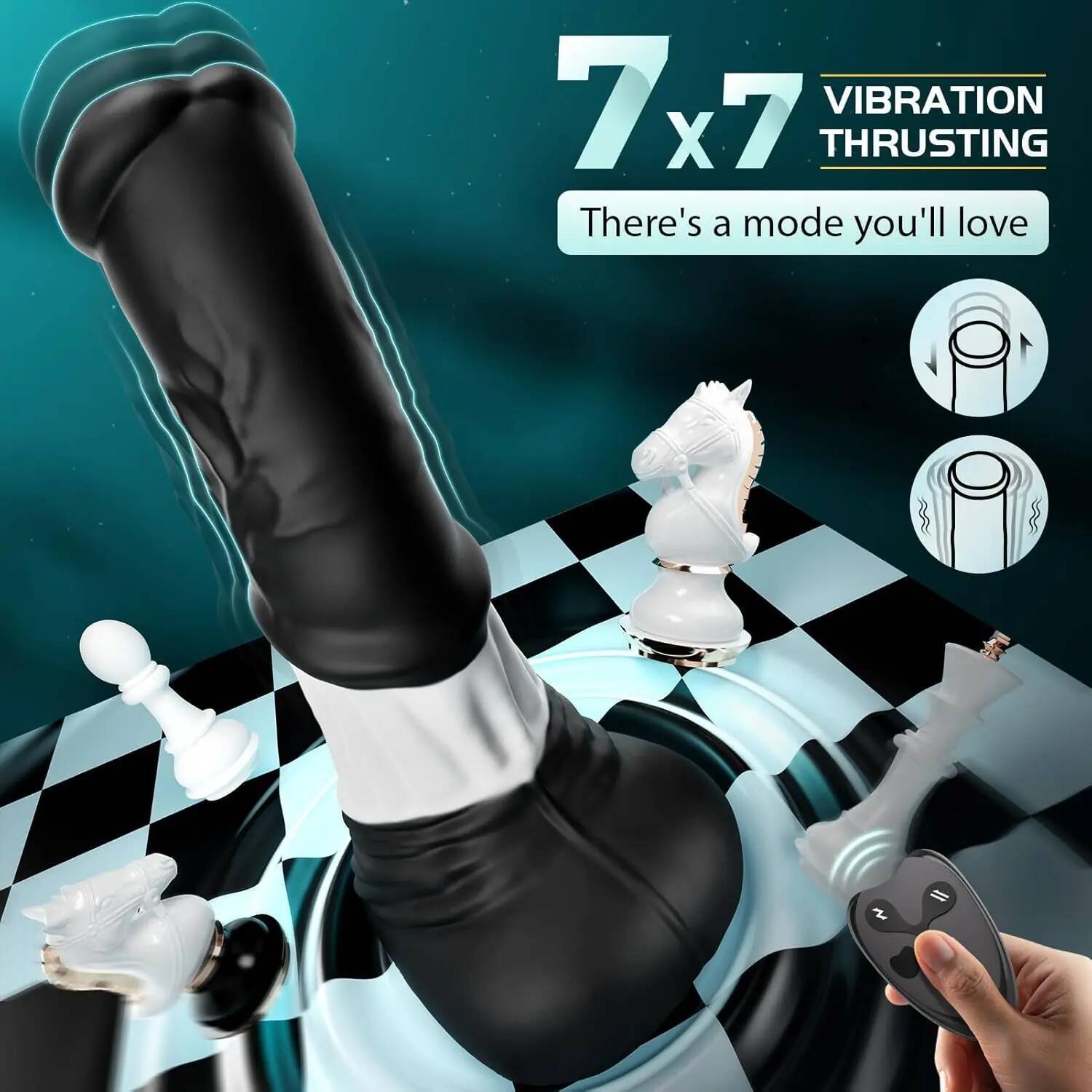 Thrusting Horse Vibrator 11.8" Fantasy Big Dildo with App Control