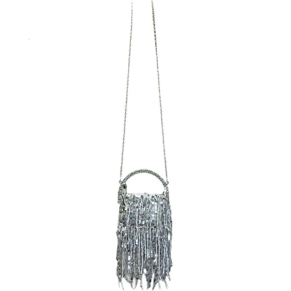 Women's Bags Designer Ladies' Fashionable Elegant Sequin Tassel Handbag, Sparkling Ladies' Wallet Suitable For Daily Use And Banquets